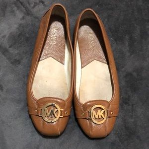 Michael Kors brown ballet flats